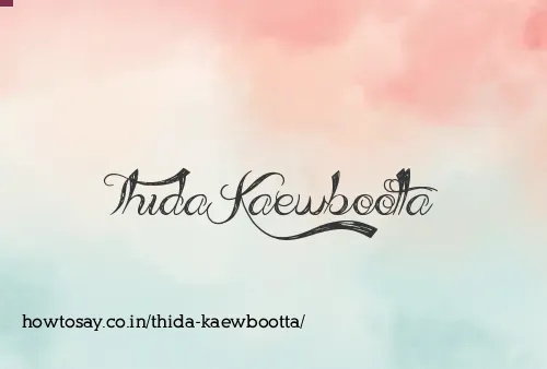 Thida Kaewbootta