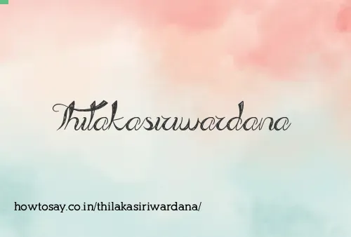 Thilakasiriwardana