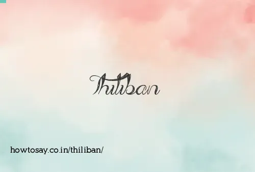 Thiliban