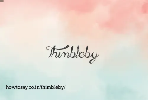 Thimbleby
