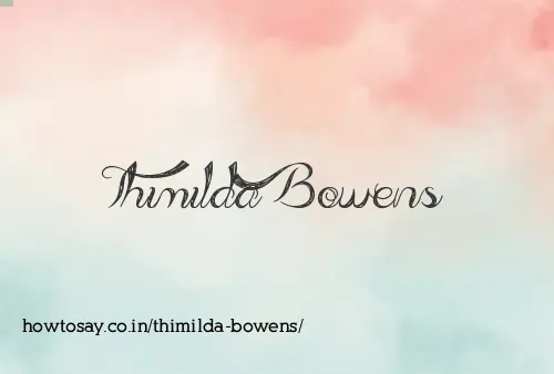 Thimilda Bowens