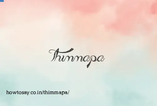 Thimmapa