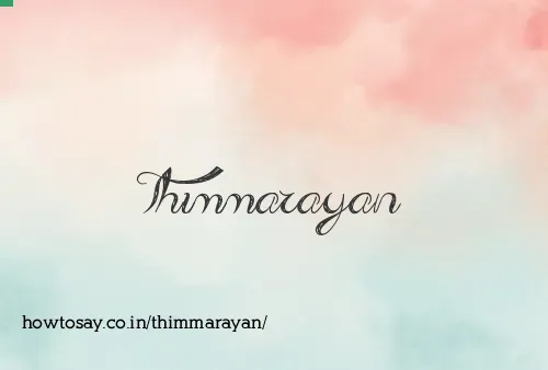 Thimmarayan
