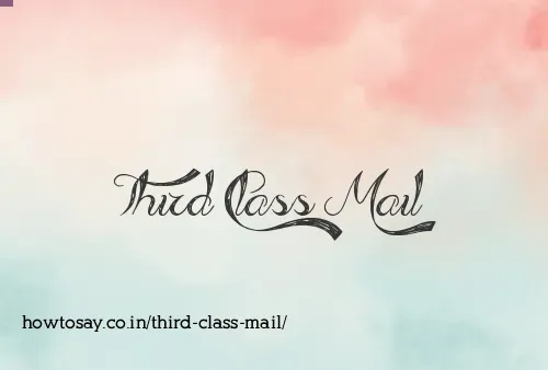Third Class Mail