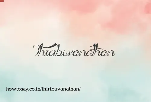 Thiribuvanathan