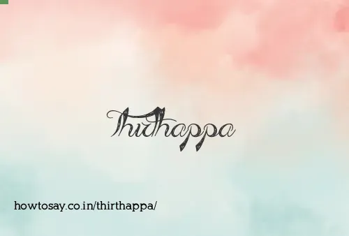Thirthappa