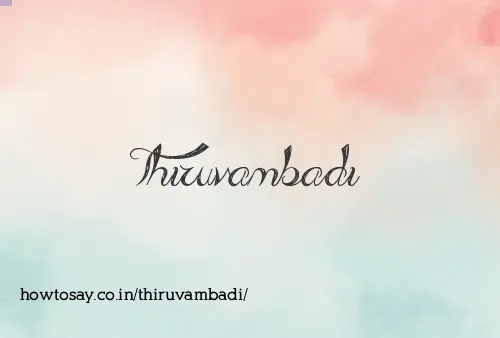 Thiruvambadi