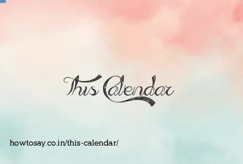 This Calendar