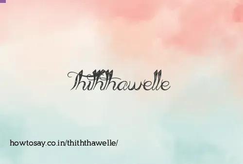 Thiththawelle