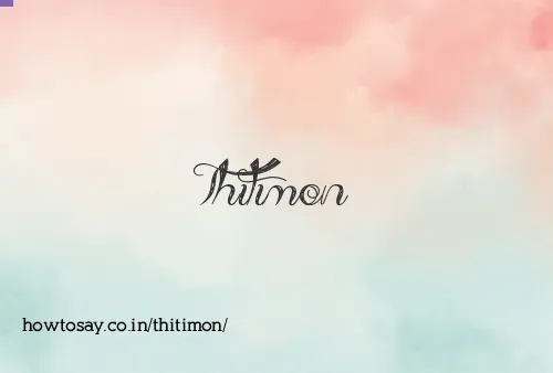 Thitimon