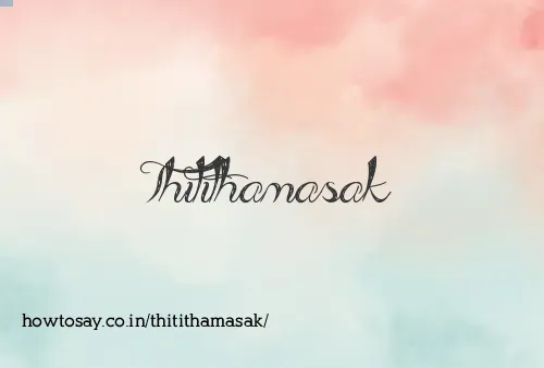 Thitithamasak