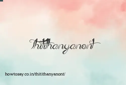 Thitithanyanont