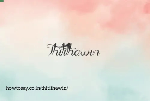 Thitithawin