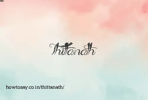 Thittanath