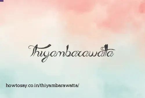 Thiyambarawatta