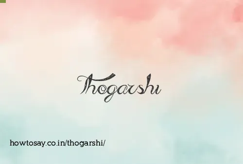 Thogarshi
