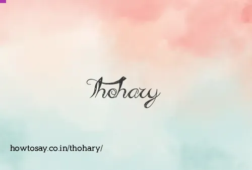 Thohary