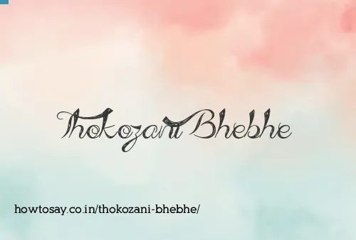 Thokozani Bhebhe