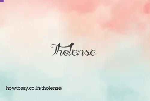 Tholense