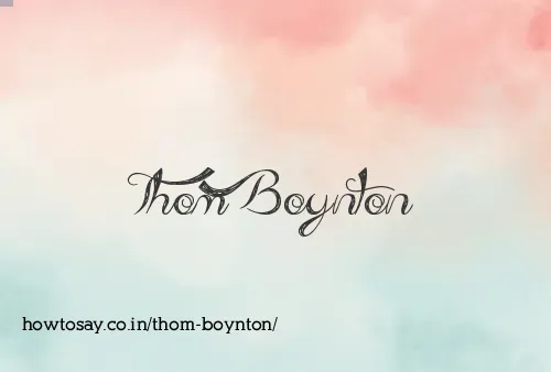 Thom Boynton
