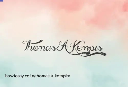 Thomas A Kempis