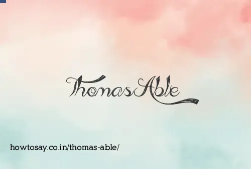 Thomas Able