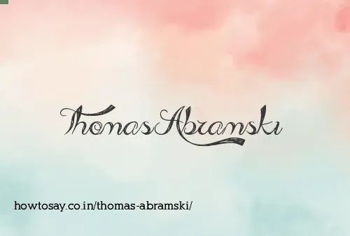 Thomas Abramski