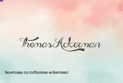 Thomas Ackerman