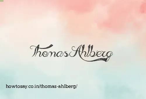 Thomas Ahlberg
