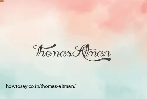Thomas Altman