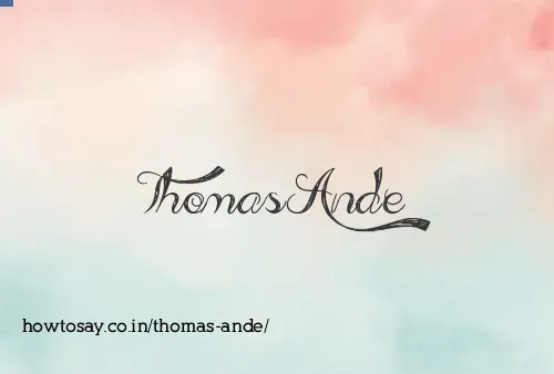 Thomas Ande