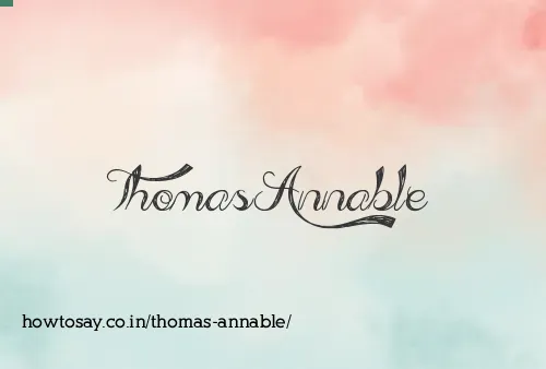Thomas Annable
