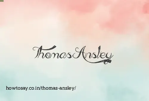 Thomas Ansley