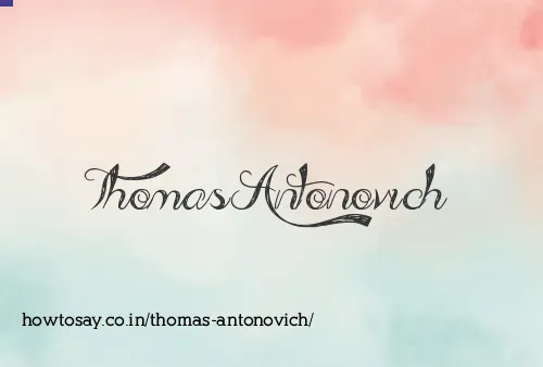 Thomas Antonovich