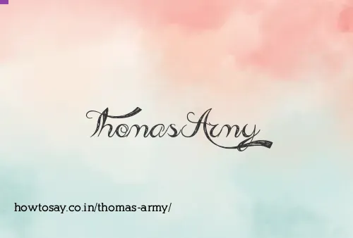 Thomas Army