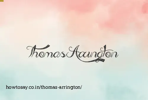 Thomas Arrington