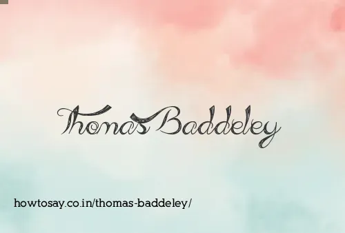 Thomas Baddeley