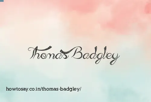Thomas Badgley