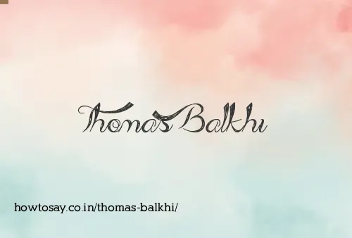 Thomas Balkhi