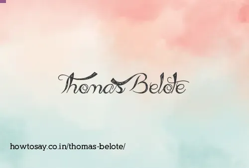 Thomas Belote