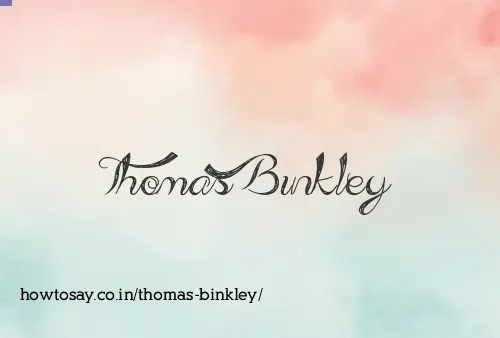 Thomas Binkley