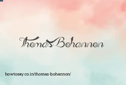 Thomas Bohannon