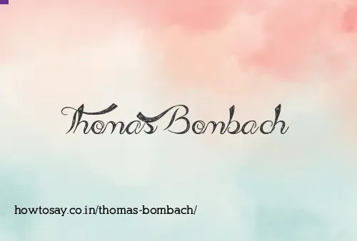 Thomas Bombach