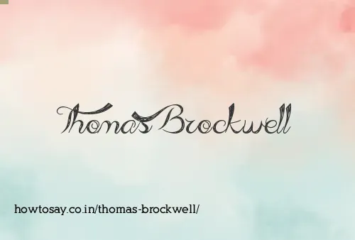 Thomas Brockwell