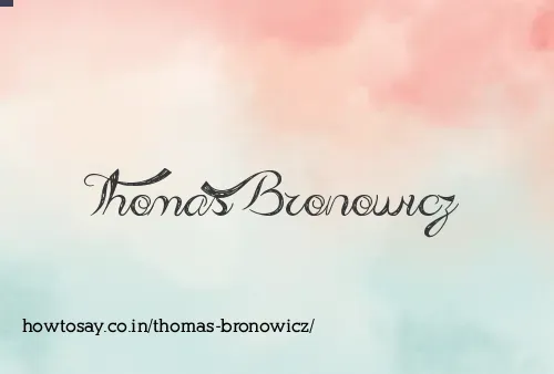 Thomas Bronowicz