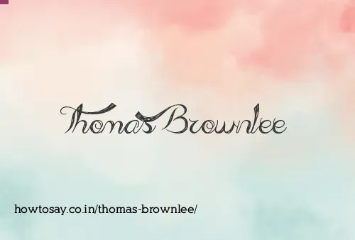 Thomas Brownlee