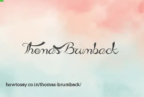 Thomas Brumback