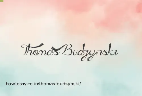 Thomas Budzynski