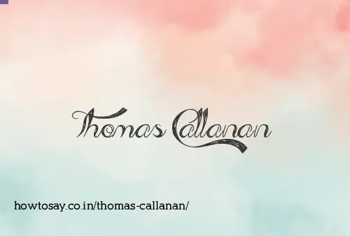 Thomas Callanan