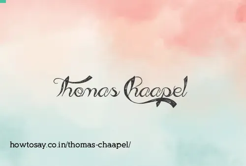 Thomas Chaapel